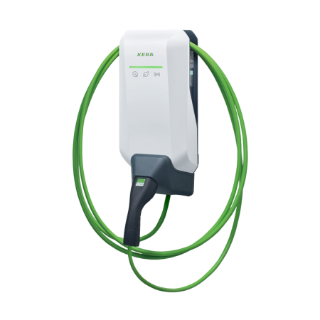 KEBA 140.232 P40 Pro white | 22kW-3phase | socket | BLE-WiFi | RFID-ISO15118-ready | MessEV